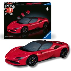 Ravensburger - Puzzle 3D Ferrari SF90 Stradale | Puzzle 3D Bambini 8 Anni e Adulti | Modellismo Da Costruire Di 161 Pezzi | Reg