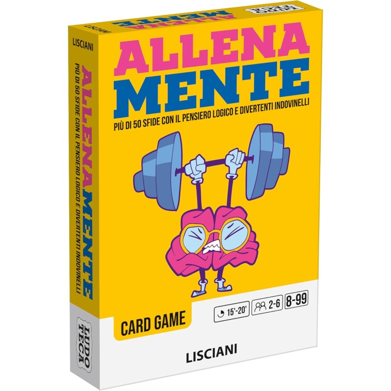 Lisciani Giochi - Ludoteca Card Game Allena Mente, 118069