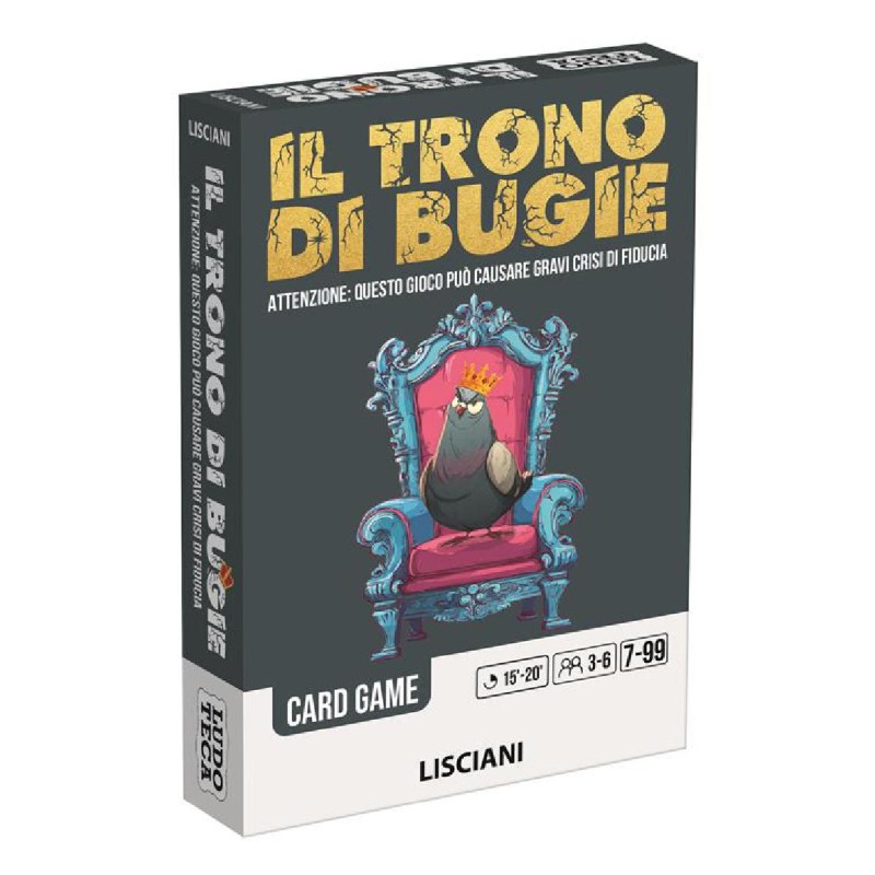 Lisciani Giochi - Ludoteca Card Game Trono di bugie, 118076