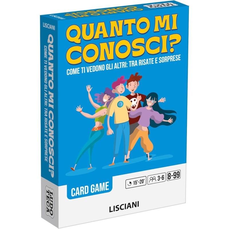 Lisciani Giochi - Ludoteca Card Game Quanto Mi conosci?, 118083
