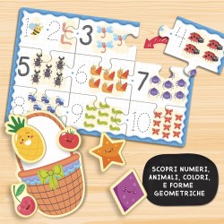 Lisciani - CAROTINA Gli UTILISSIMI Dadi EDUCATIVI LOGICA E Memoria