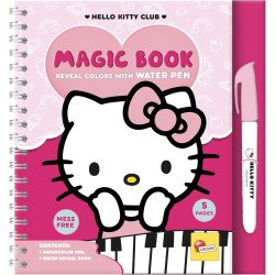 Lisciani - Hello Kitty - Libro Magico Riutilizzabile da colorare ad Acqua per Bambini dai 3 Anni in su - Giocattolo educativo c