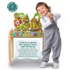 Lisciani Giochi - Montessori Legno Tavolo 1000 attivita, Cresce con Te, 113729