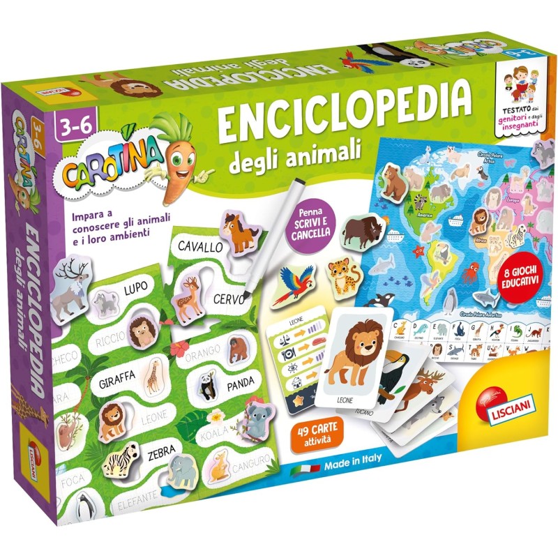 Lisciani Giochi - Carotina l enciclopedia degli Animali, 113774