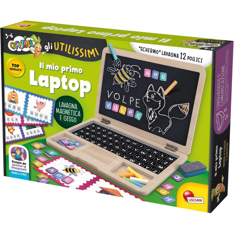 Lisciani Giochi - Carotina Gli utilissimi Primo Laptop, 117802