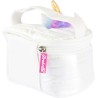 Girabrilla Puffer Unicorn Case White, 1 mini Porta Oggetti Bianco con Unicorno iridescente