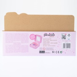 Girabrilla Mini Case, 1 Mini Trousse con Specchio e Set di Trucchi per Bambini, colore a sorpresa