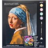 Diamantiny Level Up - QUADRO - Creative Art, Kit crea il Mosaico con i Numeri, Ragazza con Orecchino di Perla