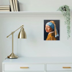 Diamantiny Level Up - QUADRO - Creative Art, Kit crea il Mosaico con i Numeri, Ragazza con Orecchino di Perla