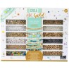 Nice Group - Perline ABC Gold Mixed, Kit da oltre 600 Perline colorate e multiformi