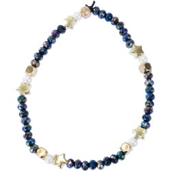 Nice Group - Perline ABC Gold Mixed, Kit da oltre 600 Perline colorate e multiformi