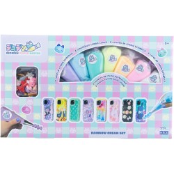 MOMOMI Nice Group Decoden Rainbow Cream Set, 1 Kit Creme Sintetiche Colori Arcobaleno
