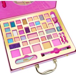 Selfie Ring Suitcase, 1 Valigetta Set Trucchi con Specchio e Anello Luminoso per Selfie