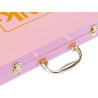 Selfie Ring Suitcase, 1 Valigetta Set Trucchi con Specchio e Anello Luminoso per Selfie