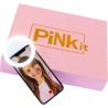 Selfie Ring Suitcase, 1 Valigetta Set Trucchi con Specchio e Anello Luminoso per Selfie