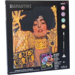 Diamantiny Level Up - QUADRO - Creative Art, Kit crea il Mosaico con i Numeri, Giuditta I