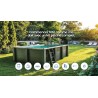 Piscina Composito GRE Serie AVANTGARDE 595x315 h126 rettangolare KPCOR60T