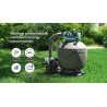 Piscina acciaio GRE Serie ANTRACITE diam. 350 h132 tonda KITPR358GY
