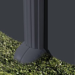 Piscina acciaio GRE Serie ANTRACITE diam. 350 h132 tonda KITPR358GY