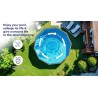 Piscina acciaio GRE Serie ANTRACITE diam. 350 h132 tonda KITPR358GY