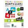 HEADU - Primi Giochi Montessori - Lettere Numeri e Forme Tattili | Giochi Educativi Montessori Bambini 2-4 Anni, Imparare Alfab