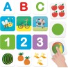 HEADU - Primi Giochi Montessori - Lettere Numeri e Forme Tattili | Giochi Educativi Montessori Bambini 2-4 Anni, Imparare Alfab