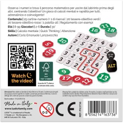 LUDIC - Labirinto Dei Numeri - Un Gioco Di Calcoli e Velocità Mentale - NUOVA VERSIONE | Giochi di Società per Tutta la Famigli