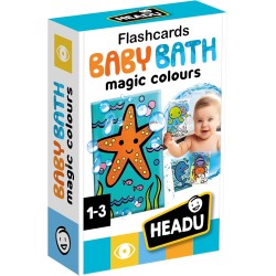 HEADU - Flashcards Baby Bath - Scopri La Magia Dei Colori Con L’Acqua | Carte Magiche per Bagnetto, Giochi Educativi, Cards Ani