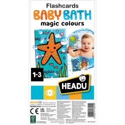 HEADU - Flashcards Baby Bath - Scopri La Magia Dei Colori Con L’Acqua | Carte Magiche per Bagnetto, Giochi Educativi, Cards Ani
