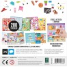 HEADU - Scuola Stickers Le Mie Prime Parole - 200 Adesivi Riutilizzabili | Impara a Leggere e Scrivere con Gli Adesivi Stacca-A