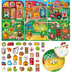 Headu - Fattoria Prime Scoperte Montessori La prima fattoria didattica alza, scopri e impara! IT54983 Gioco Educativo Per Bambi