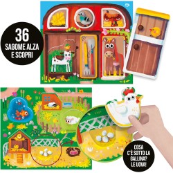Headu - Fattoria Prime Scoperte Montessori La prima fattoria didattica alza, scopri e impara! IT54983 Gioco Educativo Per Bambi