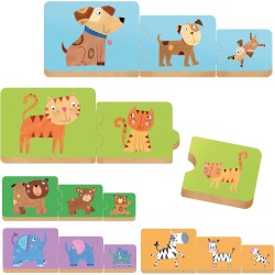 HEADU - Grande e Piccolo, con Speciali Incastri Didattici | Giochi in Lengo per Bambini, attività Divertenti per Imparare sin d