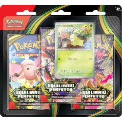 Pokémon: confezione da tre buste dell’espansione Megaevoluzione - Equilibrio Perfetto del GCC Pokémon (una carta promozionale o