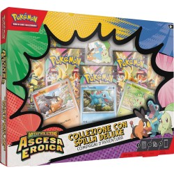 Pokémon: collezione con spilla deluxe Compagni d’avventura dell’espansione Megaevoluzione - Ascesa Eroica del GCC Pokémon (3 ca