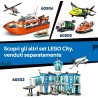 LEGO 60503 City Coast Guard Helicopter Toy - Emergency Vehicle Model Kit w/Sliding Doors, Winch, 4 Minifigures & Shark Figure -