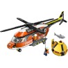 LEGO 60503 City Coast Guard Helicopter Toy - Emergency Vehicle Model Kit w/Sliding Doors, Winch, 4 Minifigures & Shark Figure -