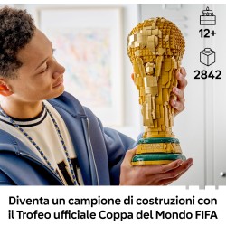 LEGO 43020 Editions Trofeo Ufficiale della Coppa del Mondo FIFA - Kit di Modellismo Fai da Te 3D con Minifigure da Collezione