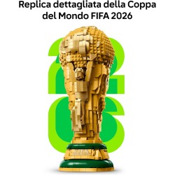 LEGO 43020 Editions Trofeo Ufficiale della Coppa del Mondo FIFA - Kit di Modellismo Fai da Te 3D con Minifigure da Collezione