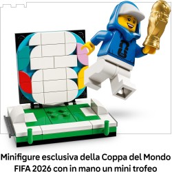 LEGO 43020 Editions Trofeo Ufficiale della Coppa del Mondo FIFA - Kit di Modellismo Fai da Te 3D con Minifigure da Collezione