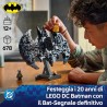LEGO 76330 DC Logo di Batman - Giocattolo da Supereroi con 2 Minifigure da Collezione - Decorazione da Parete 3D Fai da Te o da