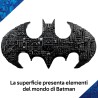 LEGO 76330 DC Logo di Batman - Giocattolo da Supereroi con 2 Minifigure da Collezione - Decorazione da Parete 3D Fai da Te o da