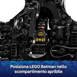 LEGO 76330 DC Logo di Batman - Giocattolo da Supereroi con 2 Minifigure da Collezione - Decorazione da Parete 3D Fai da Te o da