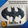 LEGO 76330 DC Logo di Batman - Giocattolo da Supereroi con 2 Minifigure da Collezione - Decorazione da Parete 3D Fai da Te o da