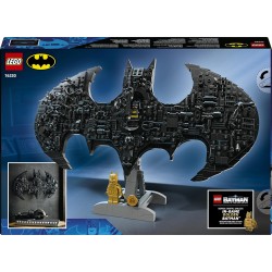 LEGO 76330 DC Logo di Batman - Giocattolo da Supereroi con 2 Minifigure da Collezione - Decorazione da Parete 3D Fai da Te o da