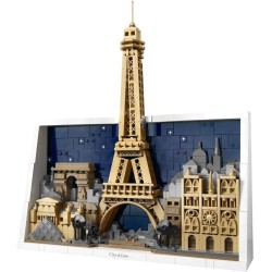 LEGO 21064 Architecture Parigi – La Città dell’Amore - Modellino da Costruire Fai da Te - Decorazione per Casa o da Parete 3D c
