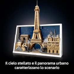 LEGO 21064 Architecture Parigi – La Città dell’Amore - Modellino da Costruire Fai da Te - Decorazione per Casa o da Parete 3D c