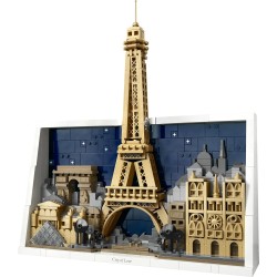 LEGO 21064 Architecture Parigi – La Città dell’Amore - Modellino da Costruire Fai da Te - Decorazione per Casa o da Parete 3D c