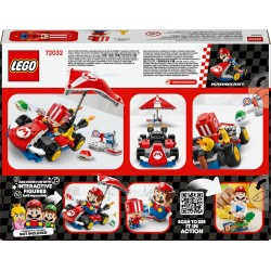 LEGO 72032 Super Mario Kart : Kart Standard, Macchina Giocattolo da Costruire Nintendo da Collezione con Toad in Tuta Rossa, Gi