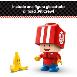LEGO 72032 Super Mario Kart : Kart Standard, Macchina Giocattolo da Costruire Nintendo da Collezione con Toad in Tuta Rossa, Gi